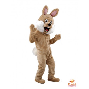 KIMU Costume de Mascotte Lapin de Pâques Wit Blauw - Taille SM - Costume de  lapin en