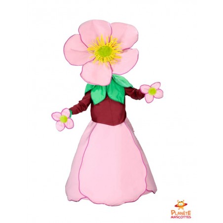 Pink flower mascot costume, Professional mascot costume, vegetable mascots