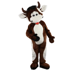 Maskottchen Kuh braun fun (Copie)